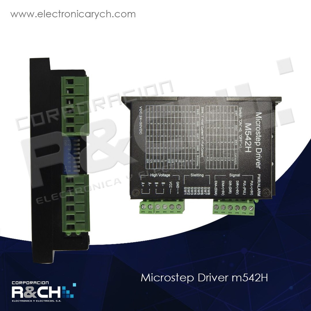 MD-M542 modulo controlador de motores stepper 4.2A 50VDC para 2 y 4 fases