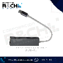 HUB-41 Hub 4 en 1 tipo C a USB3.0+RJ45
