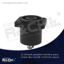 JC-84 jack speakon hembra para chasis tipo neutrik 31x21mm aprox
