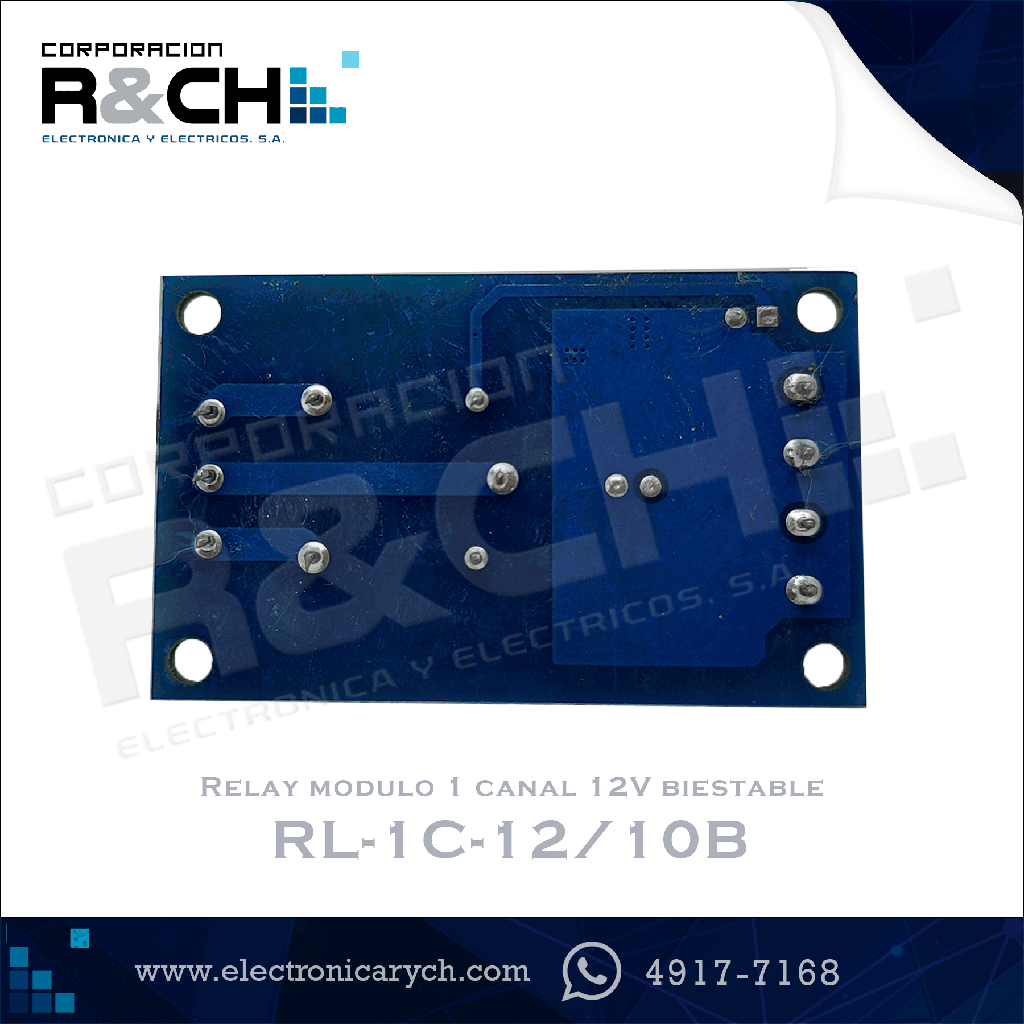 RL-1C-12/10B Relay modulo 1 canal 12V biestable