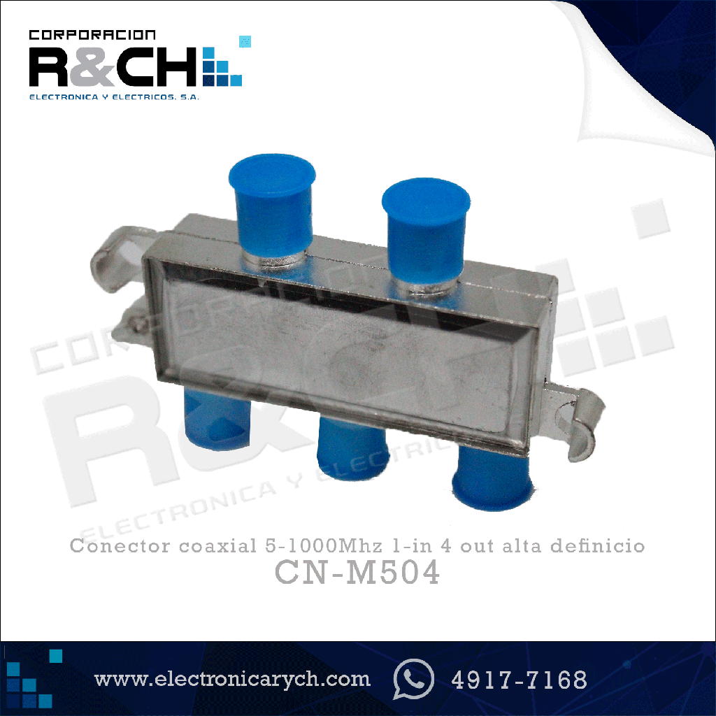 CN-M504 conector coaxial 5-1000Mhz 1-in 4 out alta definicio