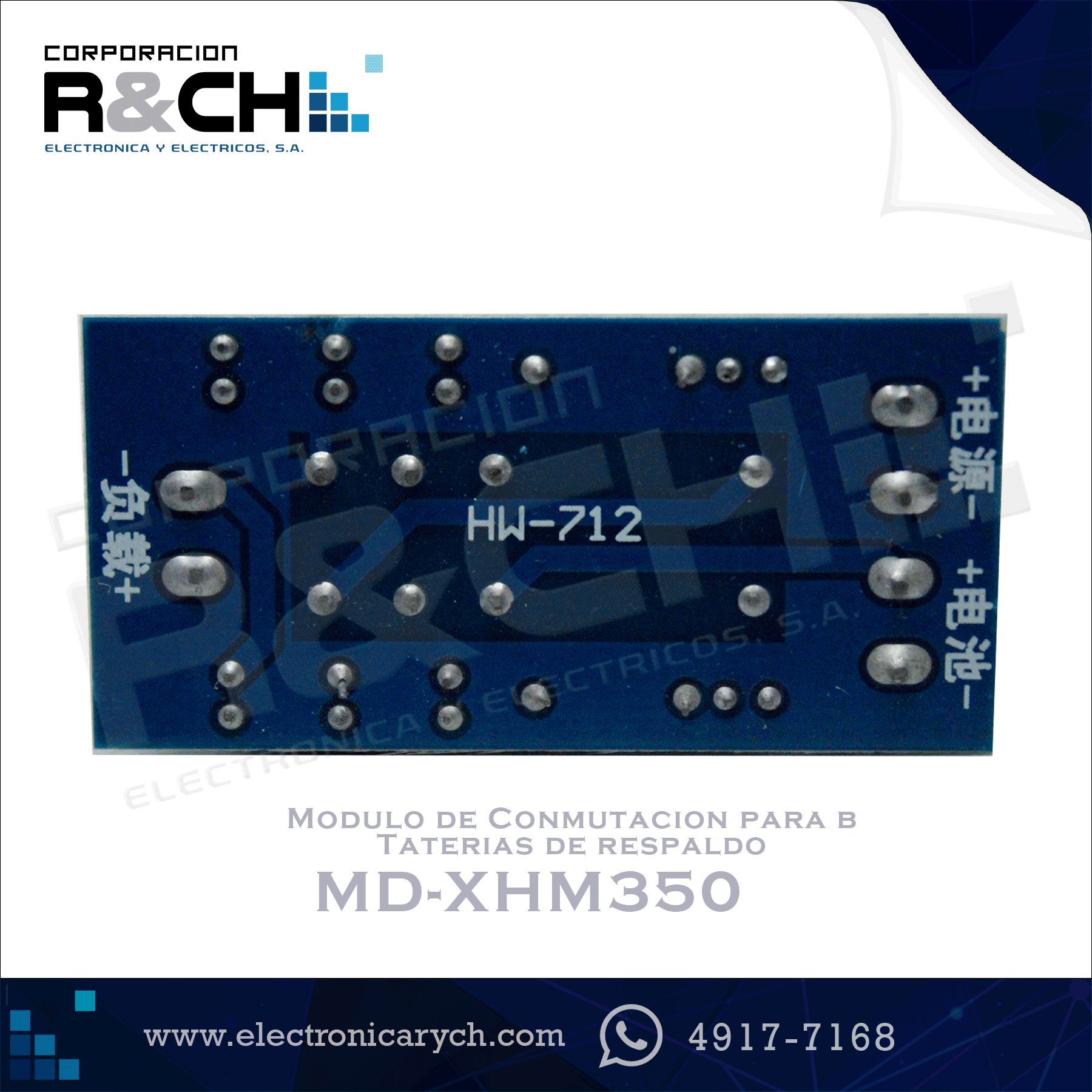 MD-XHM350 Modulo de Conmutacion para baterias de respaldo
