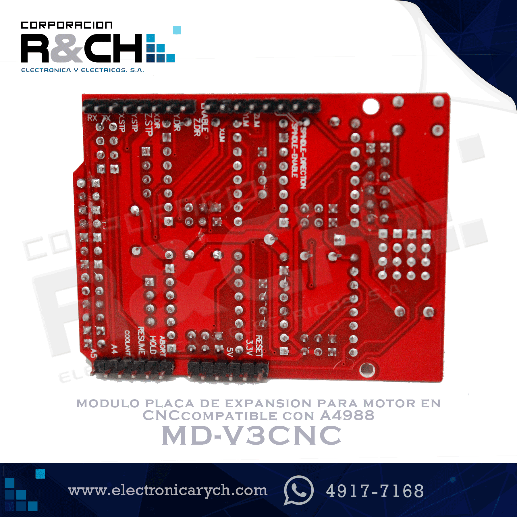 MD-V3CNC modulo placa de expansion para motor en CNCcompatible con A4988