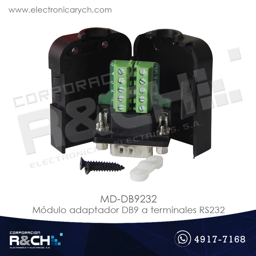 MD-DB9232 modulo adaptador DB9 a terminales RS232