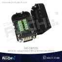 MD-DB9232 modulo adaptador DB9 a terminales RS232