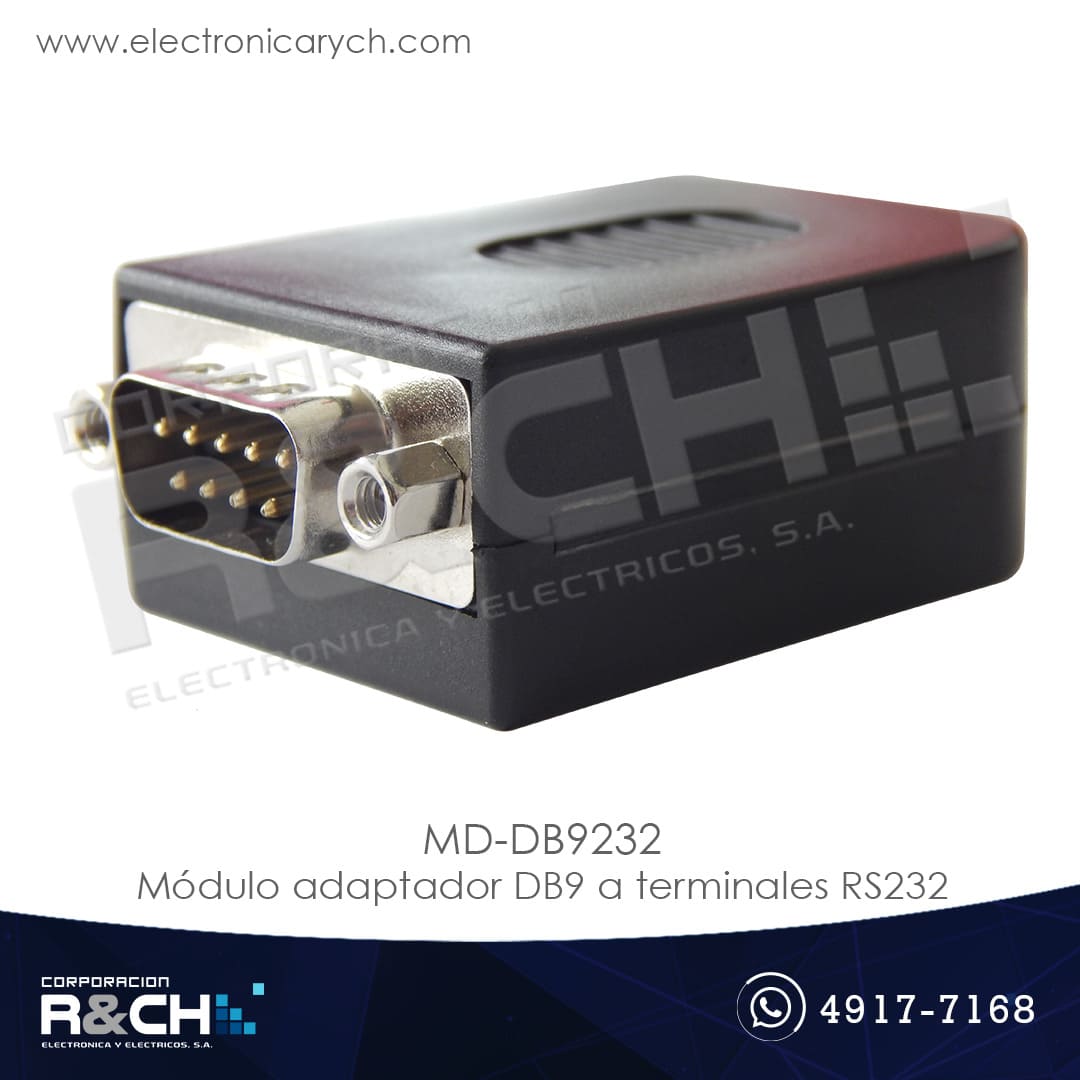MD-DB9232 modulo adaptador DB9 a terminales RS232