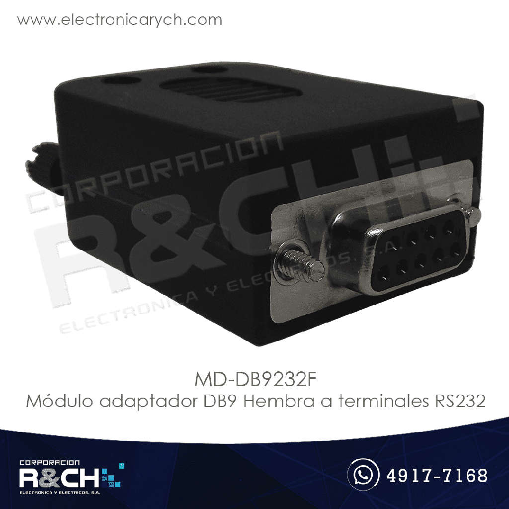 MD-DB9232F Módulo adaptador DB9 Hembra a terminales RS232