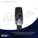 PL-90HQ plug para bocina speakon macho Voyz HQ tipo neutrik