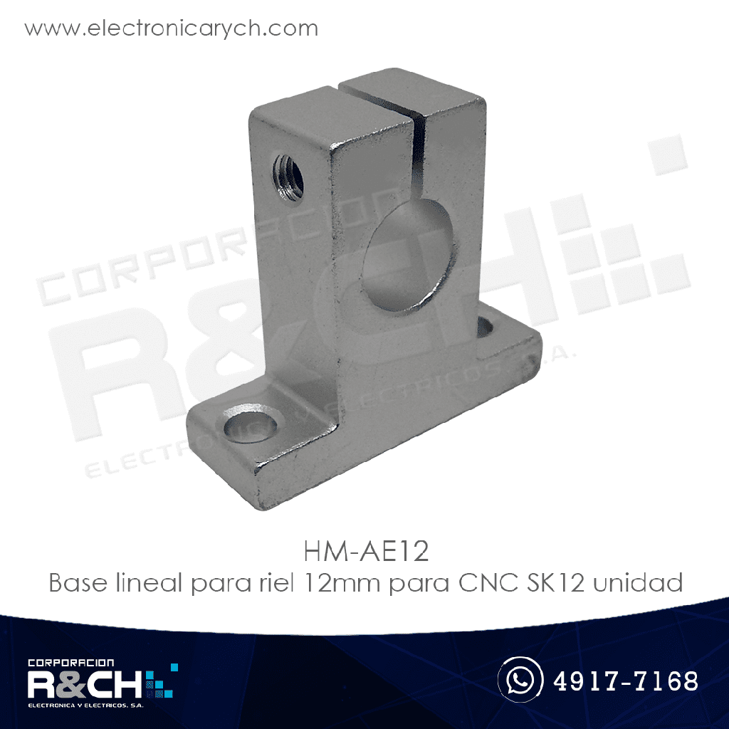 HM-AE12 base lineal para riel 12mm para CNC SK12 unidad