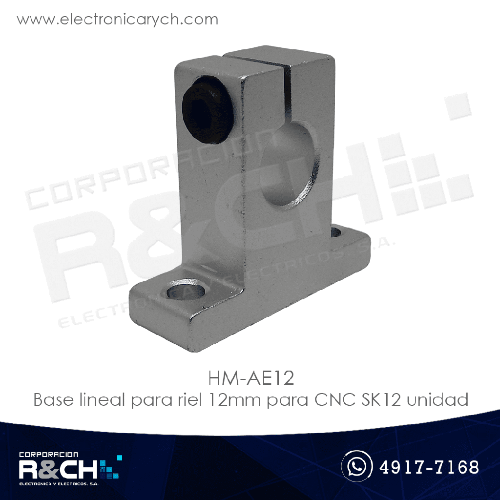 HM-AE12 base lineal para riel 12mm para CNC SK12 unidad