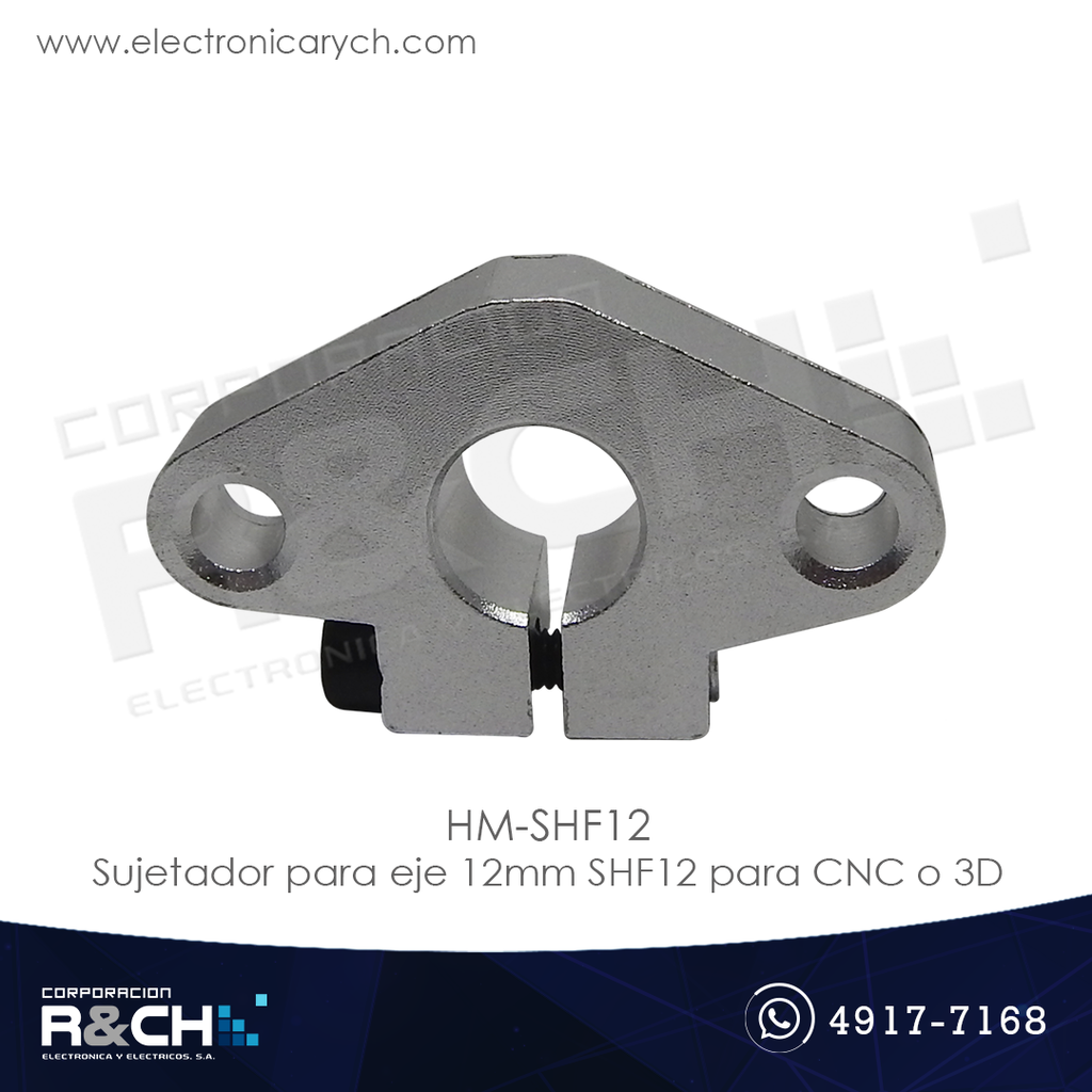 HM-SHF12 sujetador para eje 12mm SHF12 para CNC o 3D