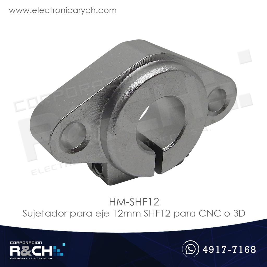 HM-SHF12 sujetador para eje 12mm SHF12 para CNC o 3D