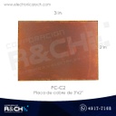 PC-C2 placa de cobre de 3"x2"