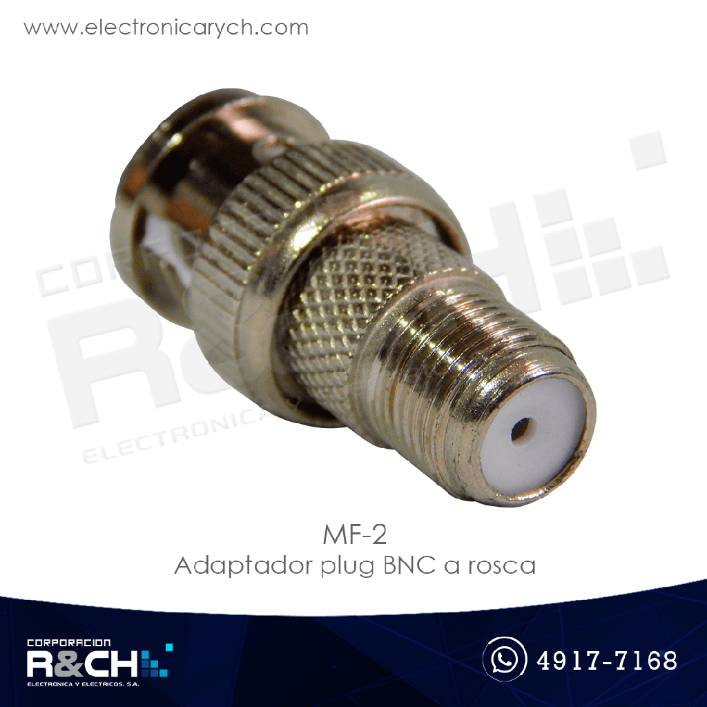 MF-2 adaptador plug BNC a rosca