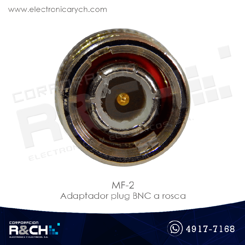 MF-2 adaptador plug BNC a rosca