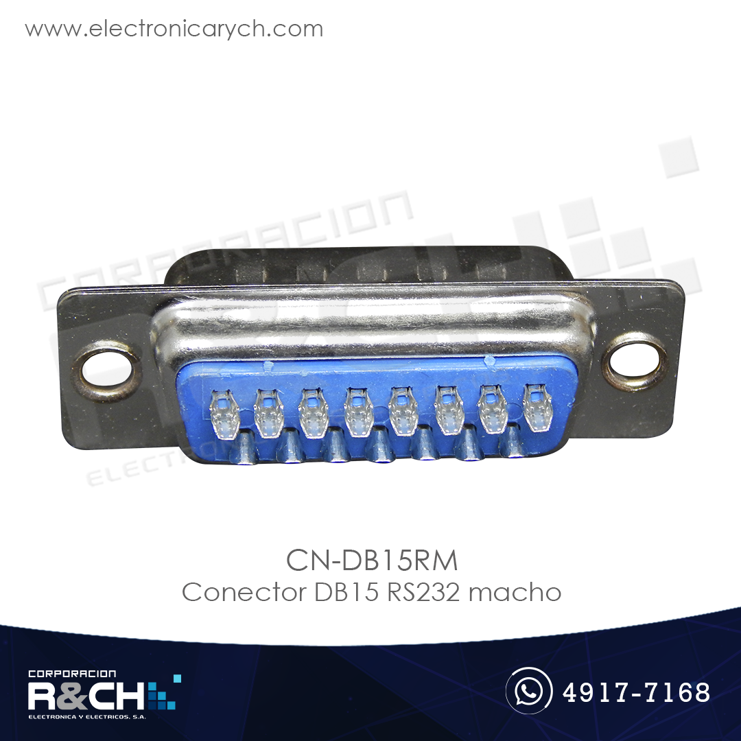 CN-DB15RM conector DB15 RS232 macho