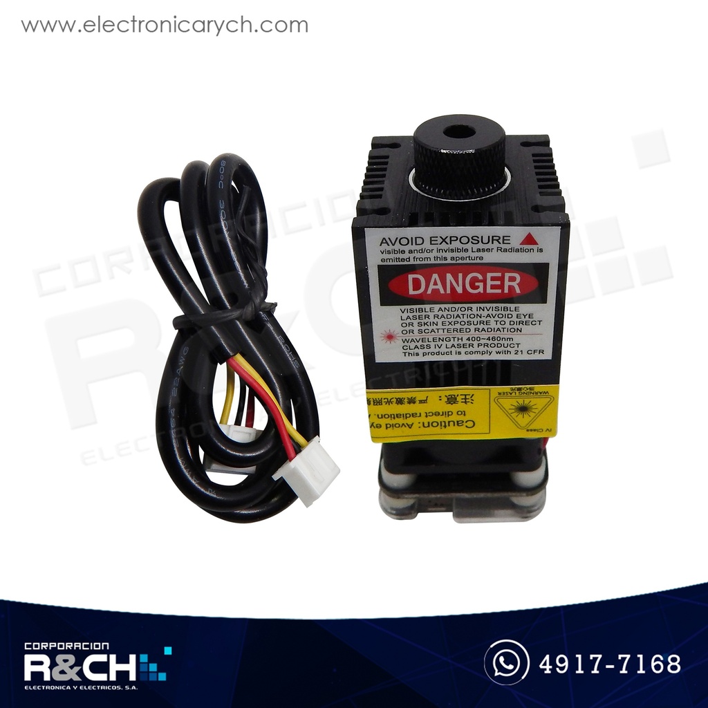 LD-138Z laser 1000mW ajustable 12V 1W 450NM incluye modulo de control