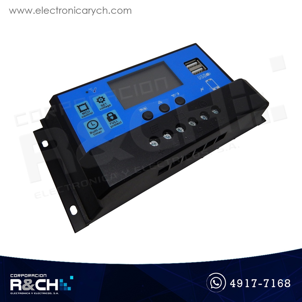 MD-PWM40A Regulador de bateria y controlador de carga solar 12V/24V 40A 360W max