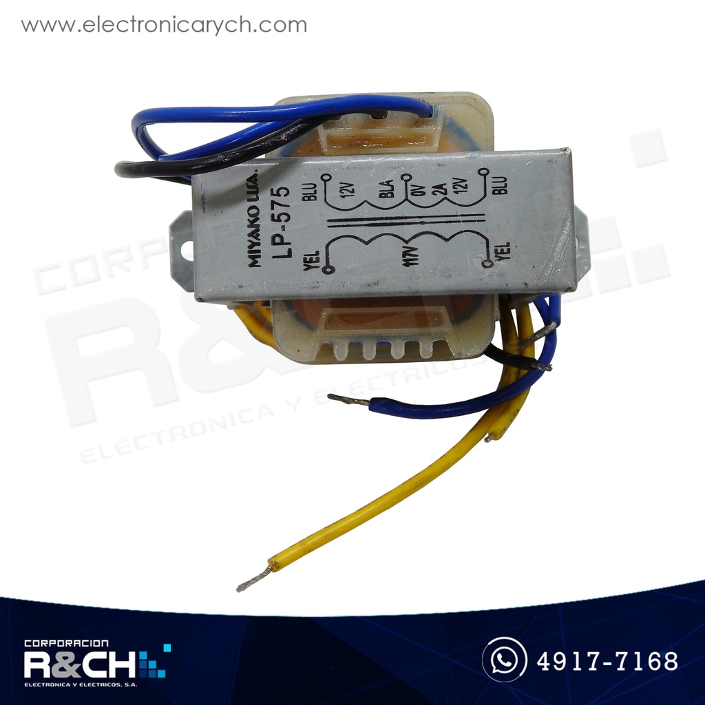 TF-24/2T Transformador 24V 2A c/tab