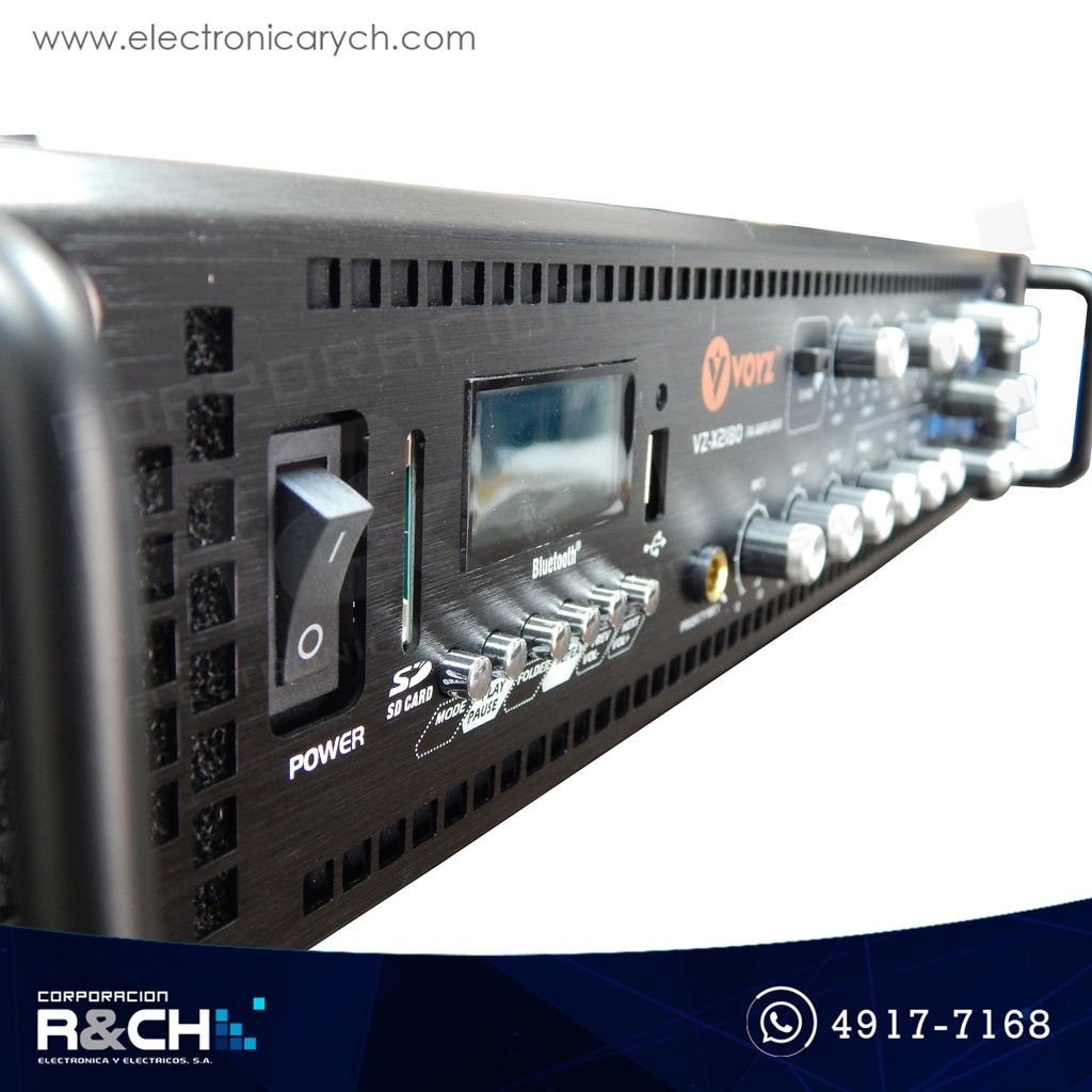 VZ-X2180 Amplificador de poder profesional VOYZ 300W 6 zonas