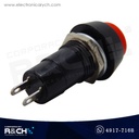 SW-P12R Pulsador Normalmente abierto 12mm rojo redondo