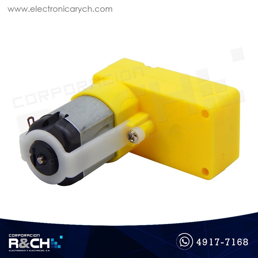 MT-6RL Motor 6V reductor sin rueda 6-8V en L engrane metal