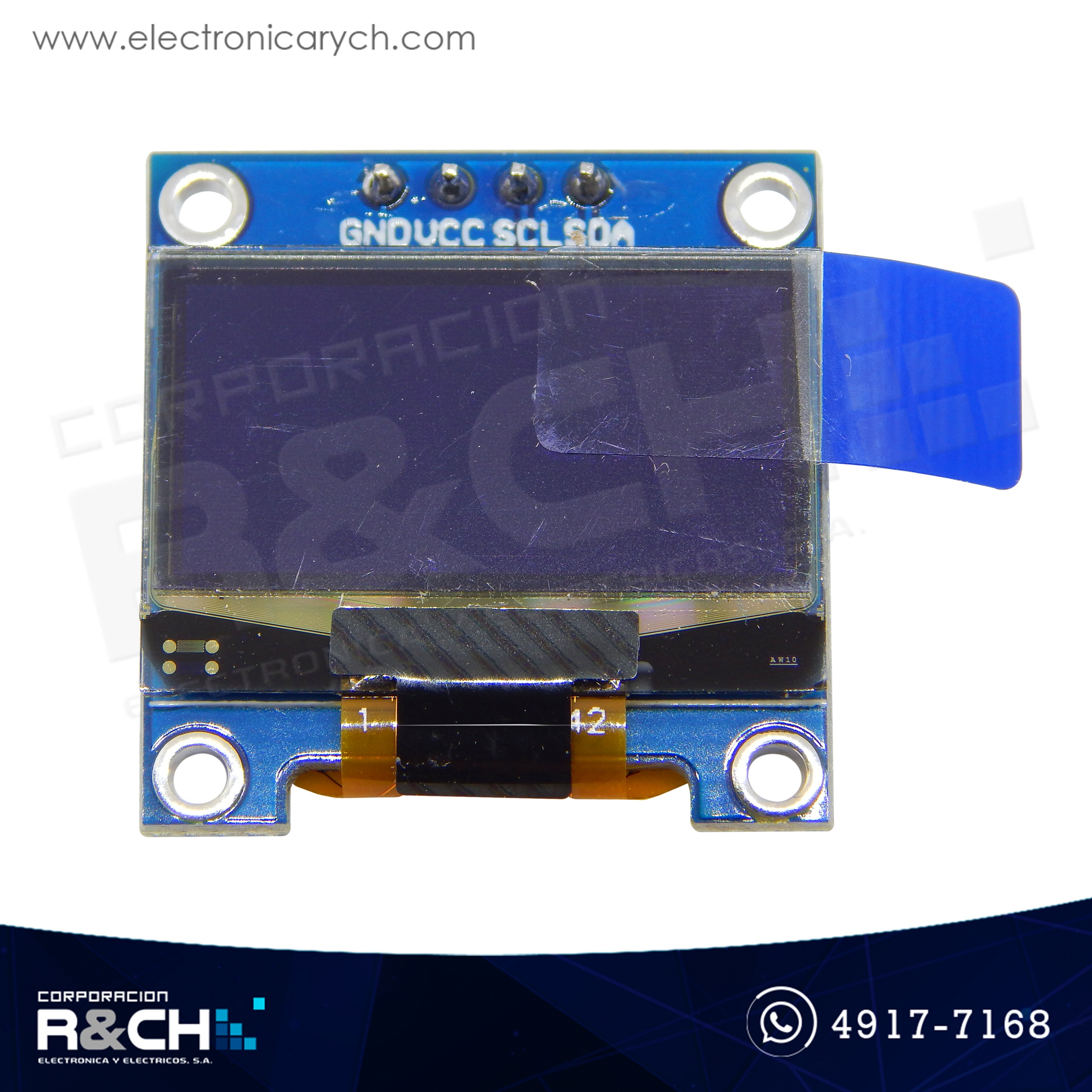 LCD-O12864 LCD Oled 128x64 0.96&quot; azul SPI