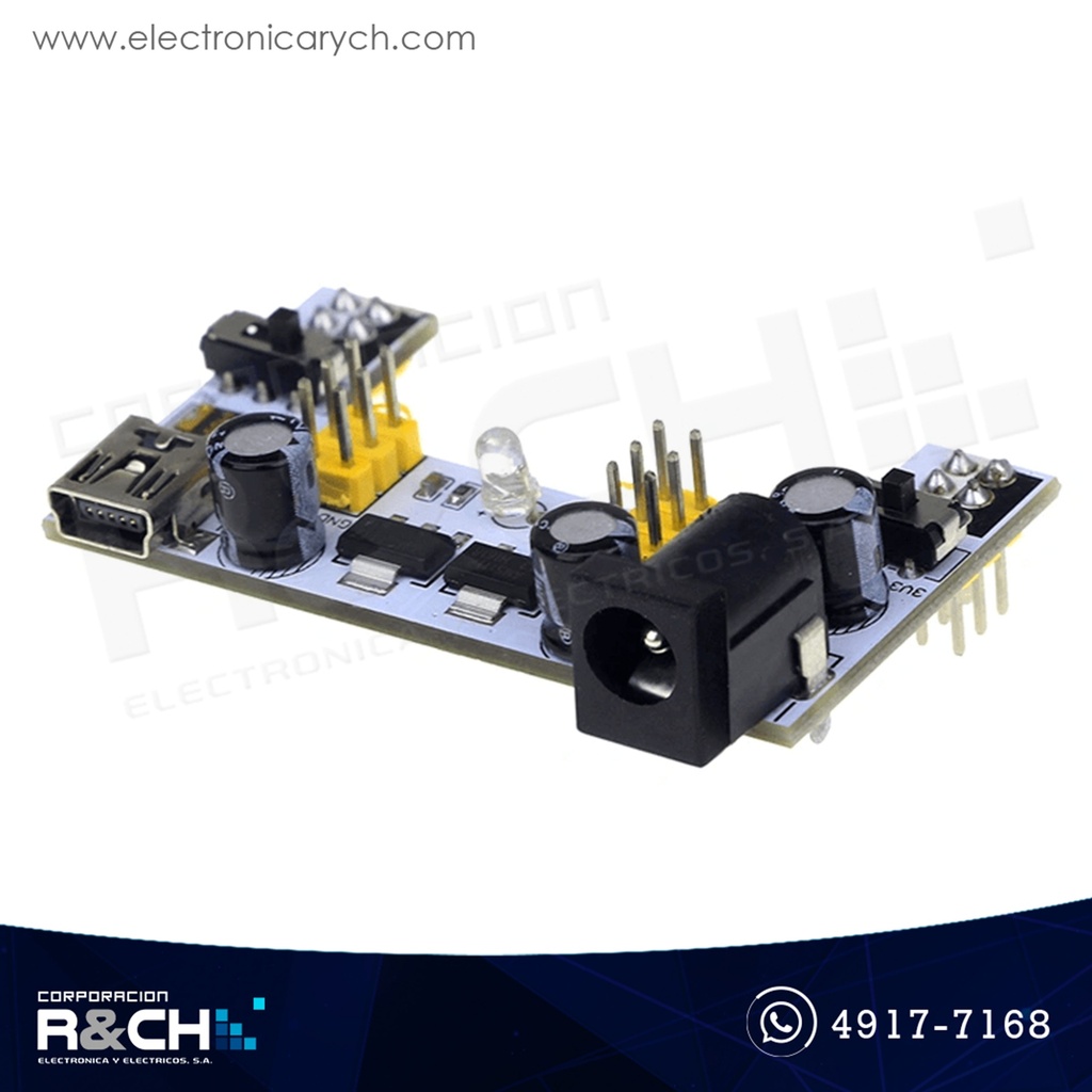 MD-MB102-3 Módulo fuente regulada para protoboard Vi=3.5-12V Vo=.3.3-5V max 700mA