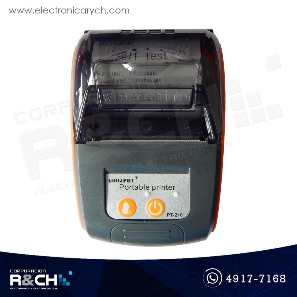 PT-210 Impresora térmica bluetooth