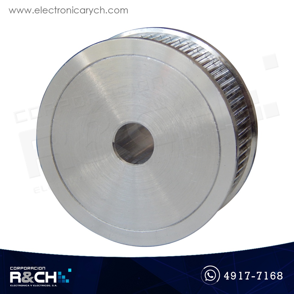 PL-6018 Polea GT2 dentada 60 dientes para faja 10mm diametro eje 8mm
