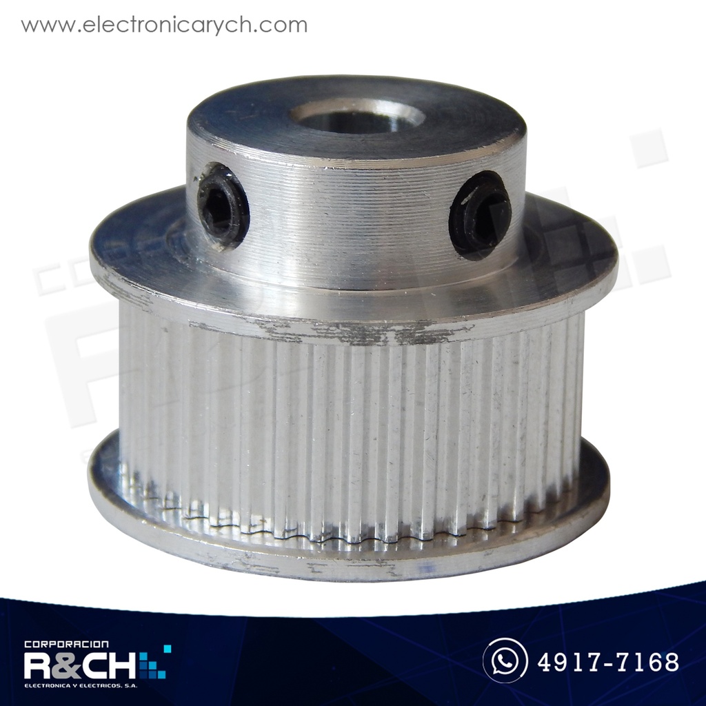 PL-40163 Polea GT2 dentada 40 dientes para faja 10mm diametro eje 6.35mm