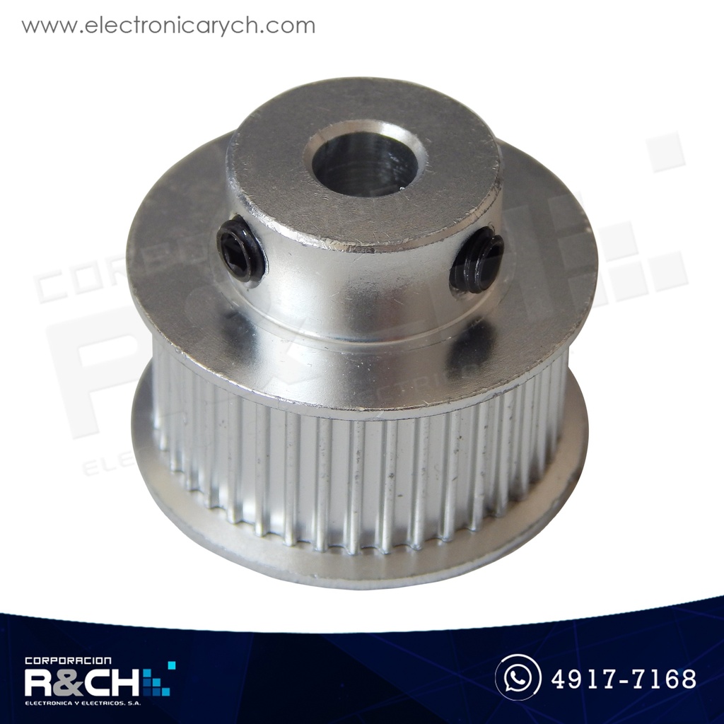 PL-4016 Polea GT2 dentada 40 dientes para faja 10mm diámetro eje 6mm