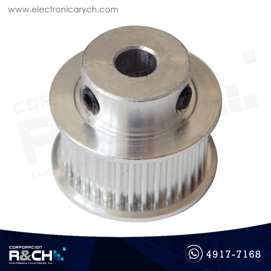 PL-3616 Polea GT2 dentada 36 dientes para faja 10mm diámetro eje 6mm