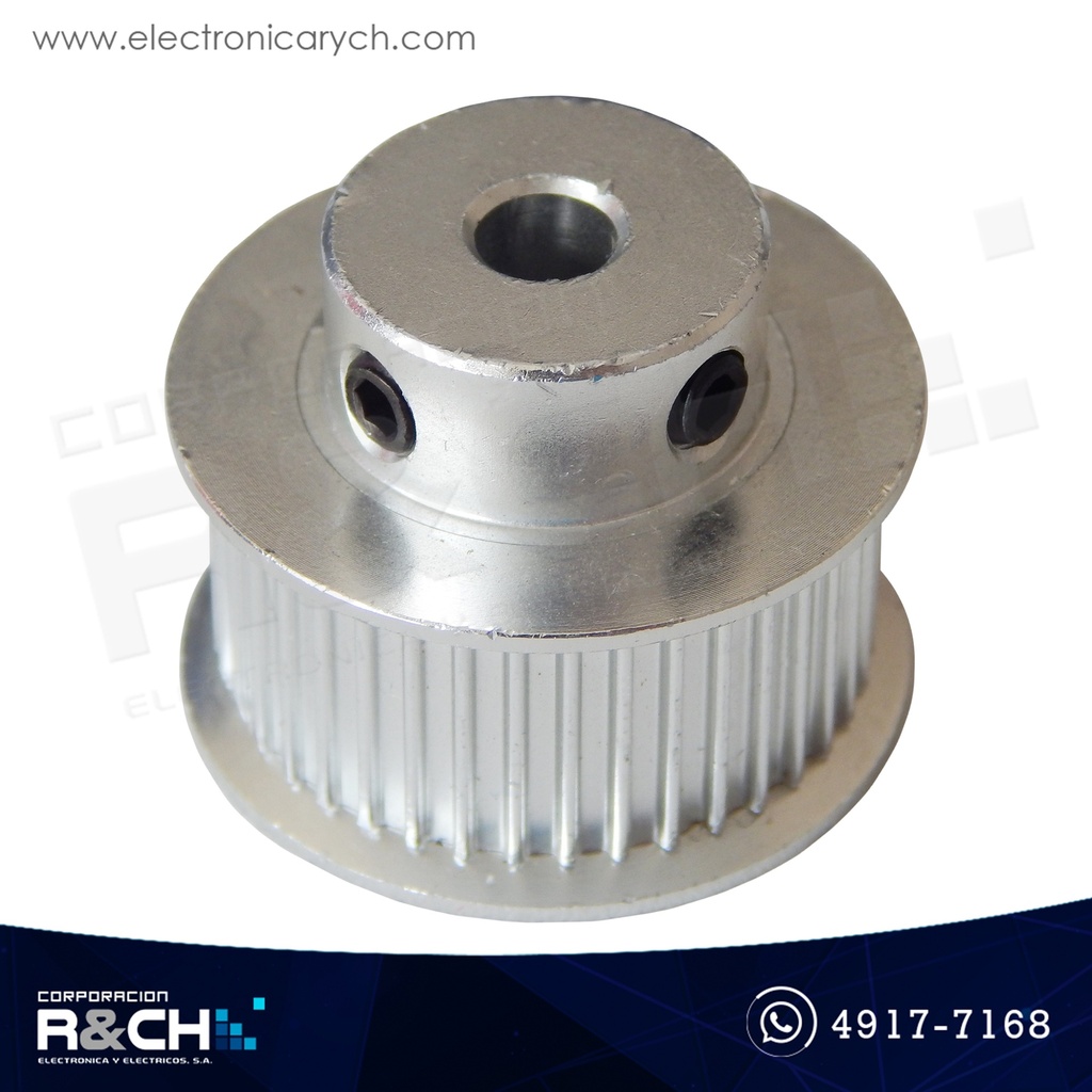 PL-4015 Polea GT2 dentada 40 dientes para faja 10mm diámetro eje 5mm