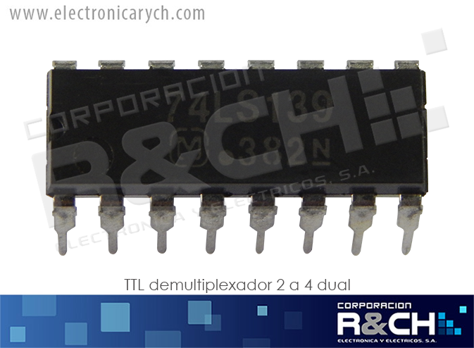 NTE74LS139 TTL demultiplexador 2 a 4 dual 74LS139