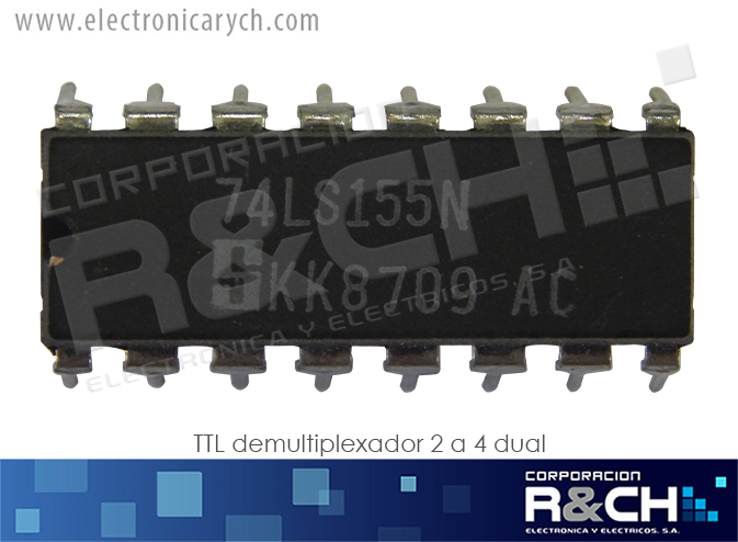 NTE74LS155 TTL demultiplexador 2 a 4 dual 74LS155