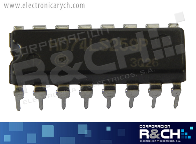 NTE74LS259 TTL latch direcionable 8-bit 74LS259