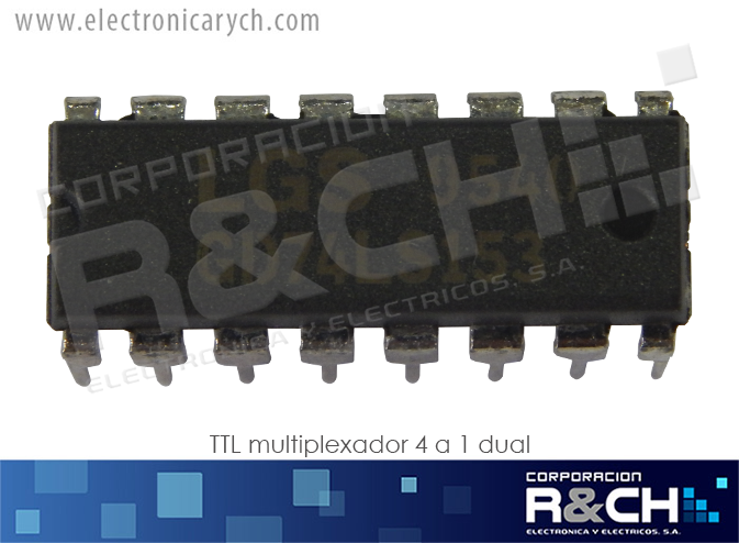 NTE74LS153 TTL multiplexador 4 a 1 dual 74LS153
