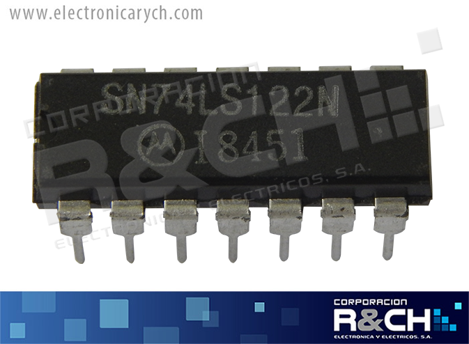 NTE74LS122 TTL multivibrador monoestable redisparable 74LS122