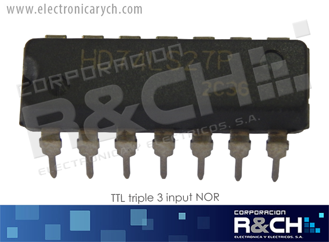 NTE7427 TTL triple 3 input NOR 74LS27