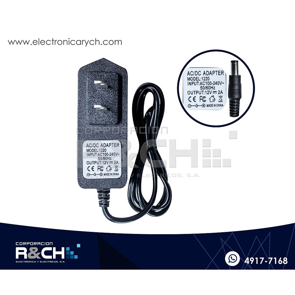 AD-122 Adaptador 120VAC a 12V 2A Compatible Con Tira LED