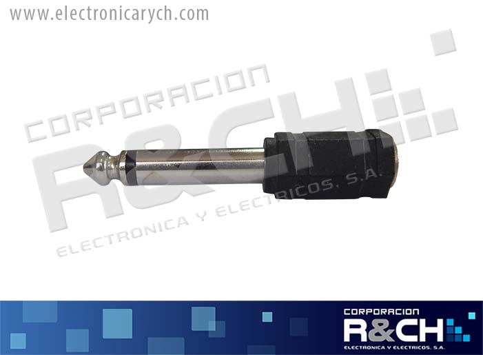 AD-015 adaptador jack 3.5 mono plug 1/4 mono P-111B