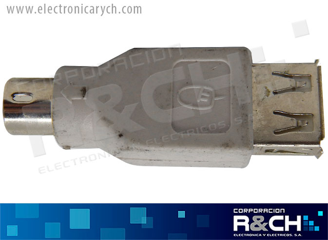 AD-030 adaptador jack PS2 plug USB