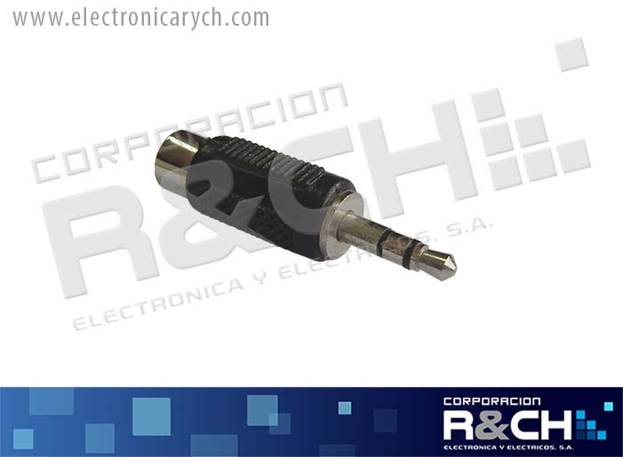 AD-027 adaptador jack RCA plug 3.5 stereo
