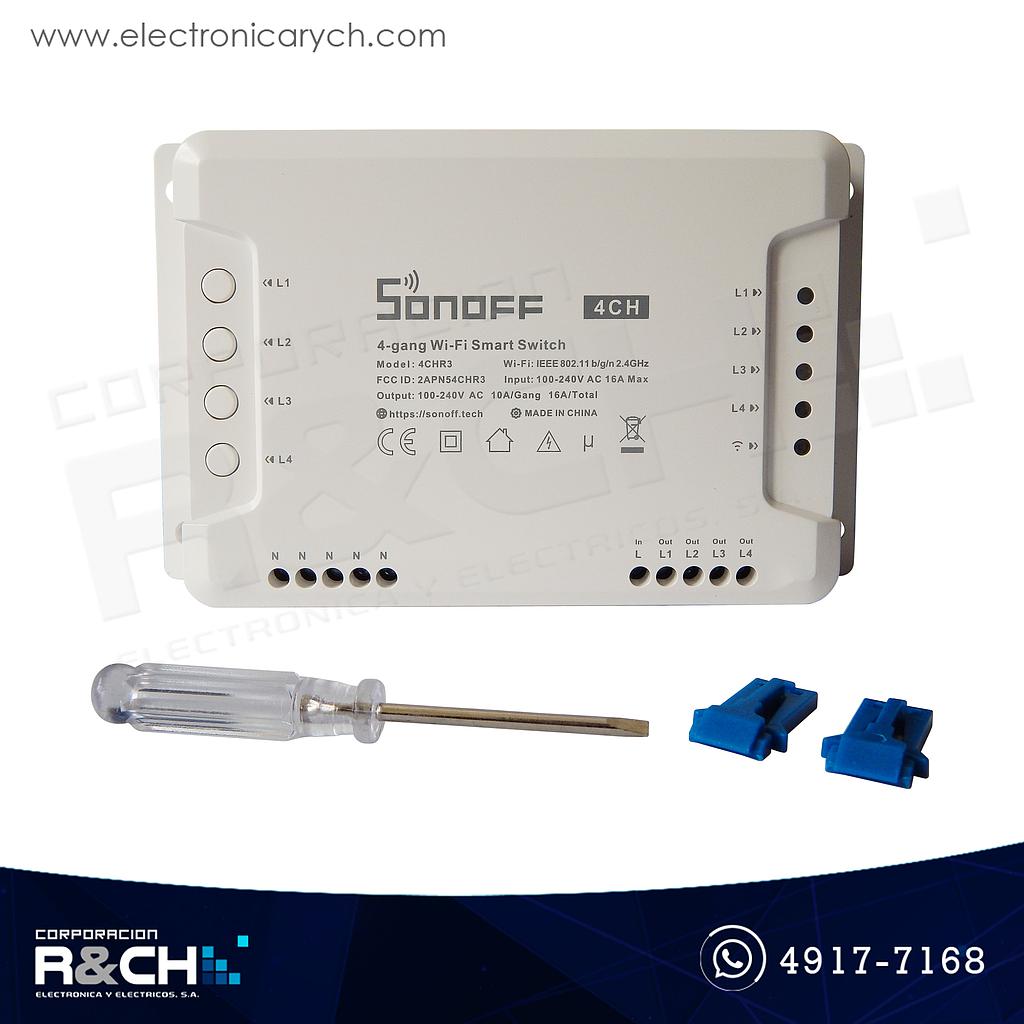 SW-4CH Switch inteligente para domotica 4 canales sonoff