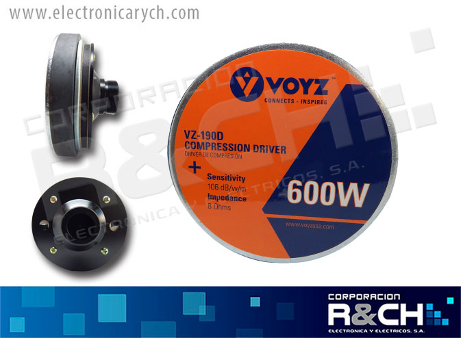 VZ-190D driver de compresion 600W 8ohm