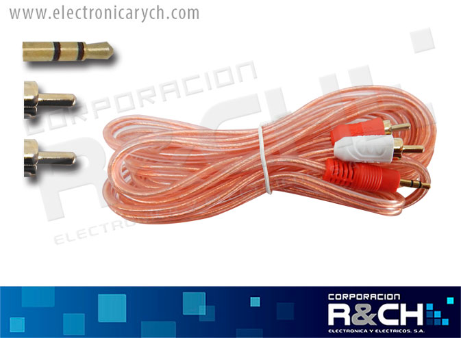 VZ-139 extension plug 3.5 stereo a 2 plug RCA 12 ft