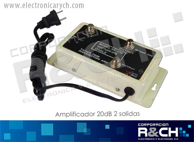 KF-238 amplificador 20dB 2 salidas