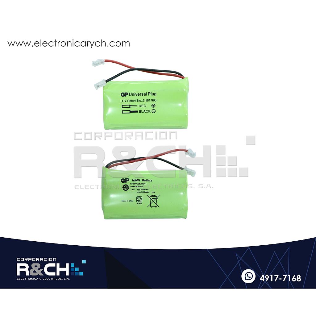 BT-T348 bateria 2.4V 600mAh Ni-MH GP Cordless Phone