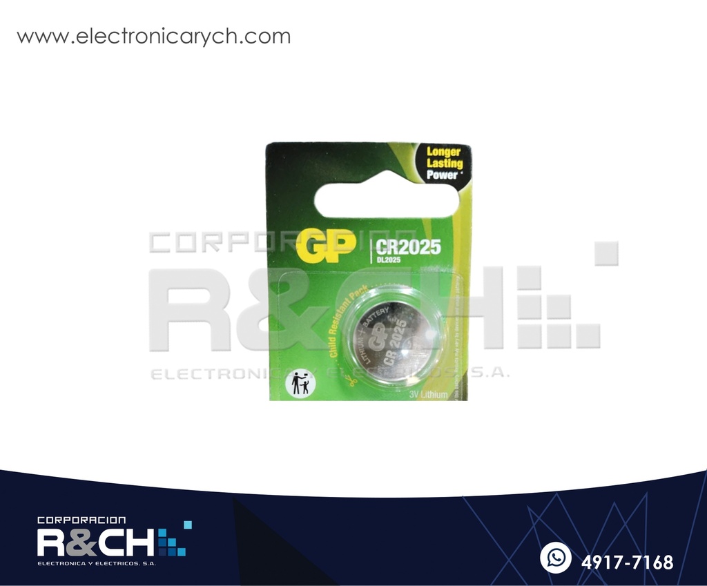 BT-CR2025 Bateria 3V  150mA CR2025 Litio
